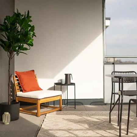 Dwellstay - Modernes I 55qm I 2 I Kueche I Bad I Terrasse I Tv I Netflix Apartment *