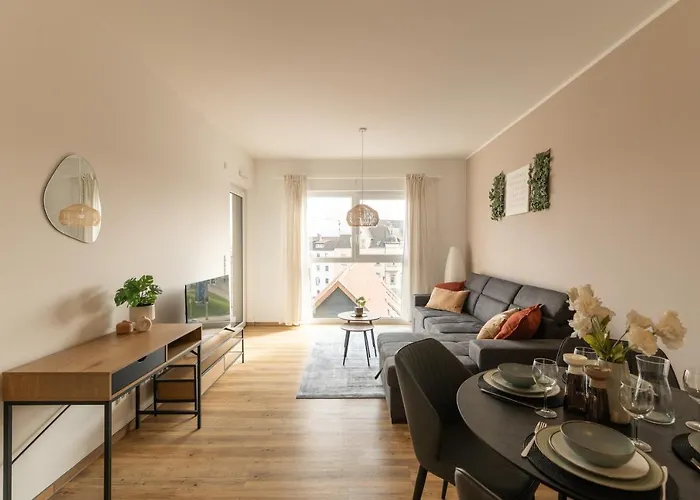 Dwellstay - Modernes I 55qm I 2 I Küche I Bad I Terrasse I Tv I Wlan