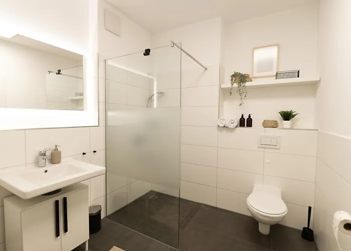 Dwellstay - Modernes I 55qm I 2 I Küche I Bad I Terrasse I Tv I Wlan