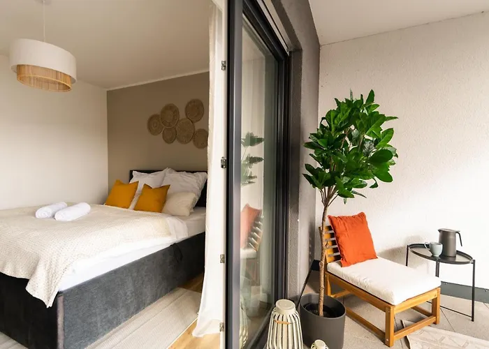 Dwellstay - Modernes I 55qm I 2 I Küche I Bad I Terrasse I Tv I Wlan *